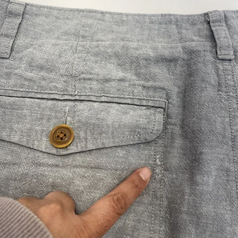 J Crew Shorts Mens Size 33 Chino Flat Front‎ Straight Leg Adult Casual Gray